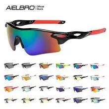 AIELBRO Esportes Óculos de sol Ciclismo Óculos UV400 Proteção UV Óculos de areia à prova de vento
