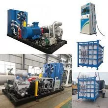 Compressor de reforço de gás natural, equipamento de posto de enchimento de gás natural, reforço de gás, grupo de cilindros de armazenamento de gás