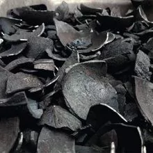 Carvão de casca de coco