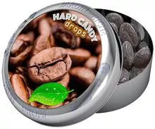 Jardin Riche Coffee hard candy drops in tin with magnet