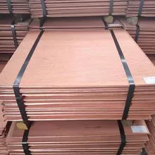 Placa de cobre puro 99.99% Cátodos de cobre T2 4x8 placas de cobre Proveedor