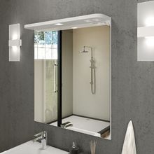 Espejo para baño con panel y LED Cora