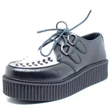 Creeper Black White Style Veggie Shoes