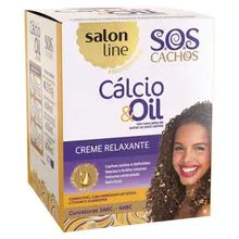 SALON LINE - Kit Guanidina Calcio e Oil CACHOS SOS 349ML