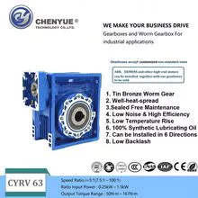 CHENYUE Worm Gearbox NMRV 063 Manutenção gratuita 