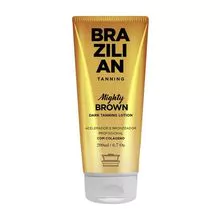 Bronzeador e Acelerador de Bronzeado Vegano - Mighty Brown - Brazilian Tanning 200ml