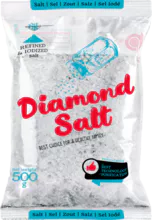 Diamond Salt 500 gm marca Grueso Refinado Opciones de embalaje personalizables OEM Paquetes a granel