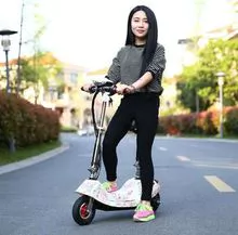 小海豚女士便携式折叠电动车迷你成人代步电动自行车两轮电瓶车