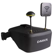 DMKR DR800D EV800D FPV 3D óculos 5.8 G 40CH FPV Headset com 3.7 V 2000mAh bateria DVR e diversidade para FPV Racing drone