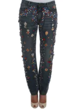 Dolce & Gabbana Crystal Embellished Jeans