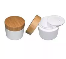 Double-deck 50ml plastic jars and screw top lids