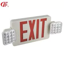UL American high power EXIT fire safety export led emergency lighting double-head composite light