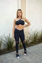 Conjunto Fitness Legging e Top Essence - LAMONI
