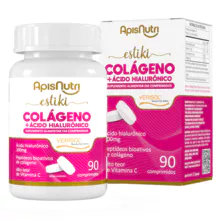 Estiki Colágeno Verisol Hilurônico 1.100mg 90 Comp ApisNutri