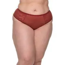 Tanga plus size microfibra con detalles en encaje Evelyn