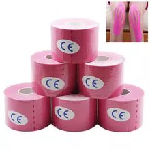 wholesale breathable elasticity per-cut colorful cotton waterproof kinesiology tape 