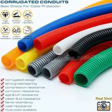 AD7-AD108 Non-Metallic Liquidtight Flexible Corrugated Conduit Tube Pipe Hose for Cable Protection