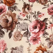 tejido de franela con estampado floral