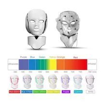 Logotipo de 7 colores Personalizar la cara Anti envejecimiento Led Luz Fototerapia Máscara facial