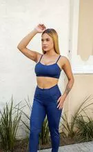 Conjunto Fitness Legging e Top Force - LAMONI