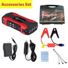Batería del coche arranque de emergencia energía portátil jump starter cargador inalámbrico multifuncional