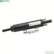 Conector de fusible fotovoltaico de 1000 V CC Conector de fusible incorporado Extremo de cable hembra