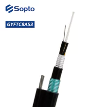 Cable de fibra óptica Cable de fibra óptica montado por encima de la parte superior G.652D fibra. 