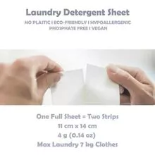 Natural Detergent Non Detergent Powder Plastic Free Biodegradable Laundry Detergent Sheet