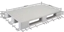 Plastic Pallet-Hygienic-HPS1208