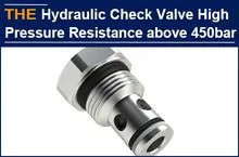 Hydraulic check valve with a pressure resistance of 450 bar