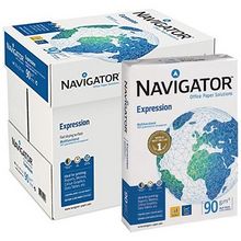 Navigator A4 Papel Expresivo, Blanco, 90 g/m², Caja (5 x 500 hojas)