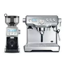 Café expresso de alta costura e máquina de cappuccino com moedor