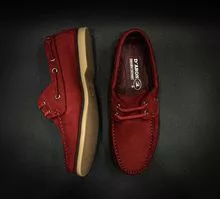 BOAT SHOES NOBUCK ROJO