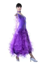 Lady Modern Dance Cake Skirt Waltz Show Costume