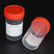Trummed 60ml PP sterilized urine cup