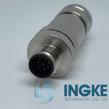 INGKE YKM12-KT08A02 100% Substituto de conectores métricos circulares 1421680 M12 8 Contato A Coded
