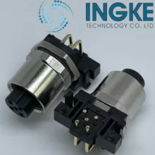 Substituição direta INGKE YKM12-PTB0205B 1436974 Conectores Métricos Circulares 8P A-CODED Feminino