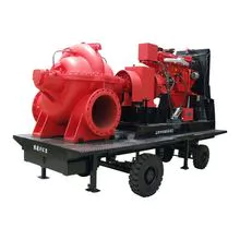 Large flow diesel engine mobile pump