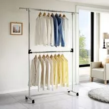 Colgador de doble nivel desplazable (LS-0346_