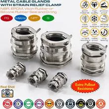 Metal Brass Copper Cable Gland IP68 Rating with Strain Relief Metal Clamp