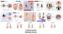 Various brands of laser cutting nozzles, laser welding nozzles