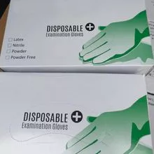 Guantes de examen desechables de guantes sin polvo de nitrilo