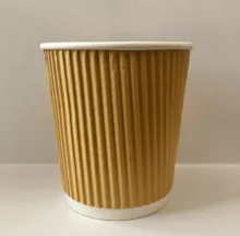 Vaca kava doble vaso de papel