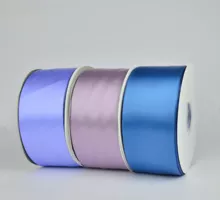 Color 4 inch 100mm double-sided smooth satin celebration ribbon for party wedding school