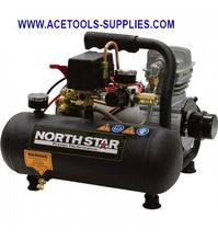 Compressor de ar elétrico portátil-NorthStar-3/4 HP, cão quente de 1 galão, 1,3 CFM