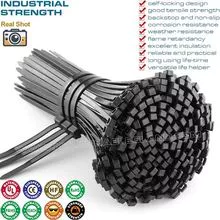 Abraçadeira Plástica de Nylon Poliamida Preta Anti-UV Industrial de 3,6mm x150mm (40 libras)