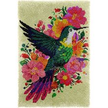Duan Duan bordado fio acrílico artesanal DIY pássaro tapeçaria 69 * 102 cm versão em inglês pacote de material