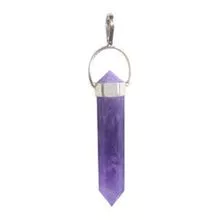 Amethyst Point Pendant Taiwan Style with Sterling Silver 