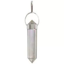 Crystal Point Pendant Taiwan Style with Sterling Silver 