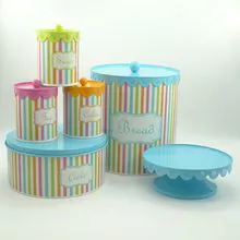 Lace all decals paper round packing box